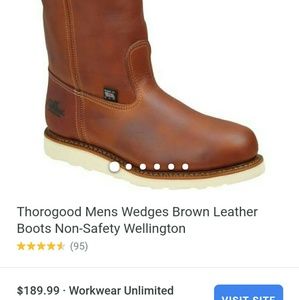 Red wing  lether work boots.